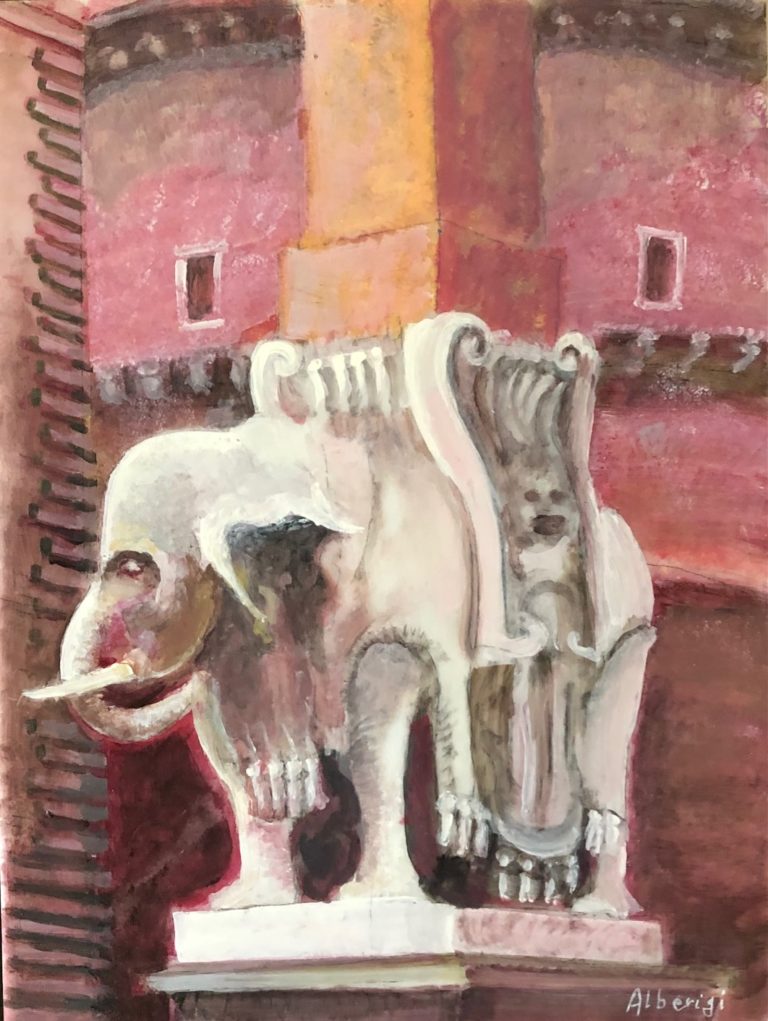 L'elefantino alla Minerva (40x30 cm)