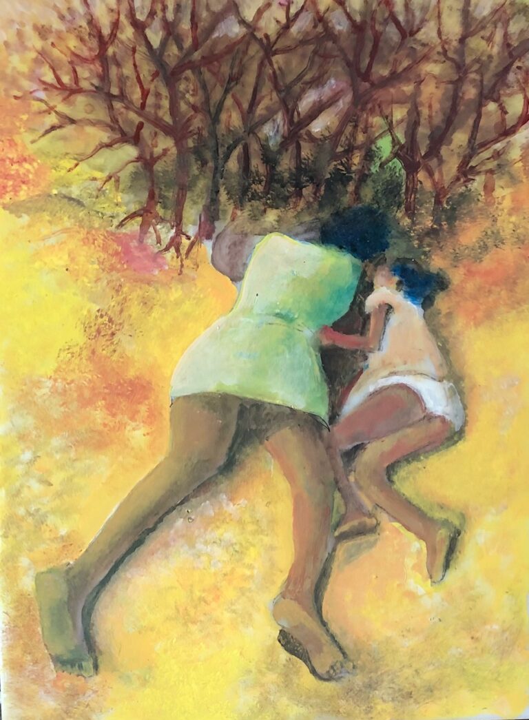 Morire affamati o morire affogati (40x30 cm)