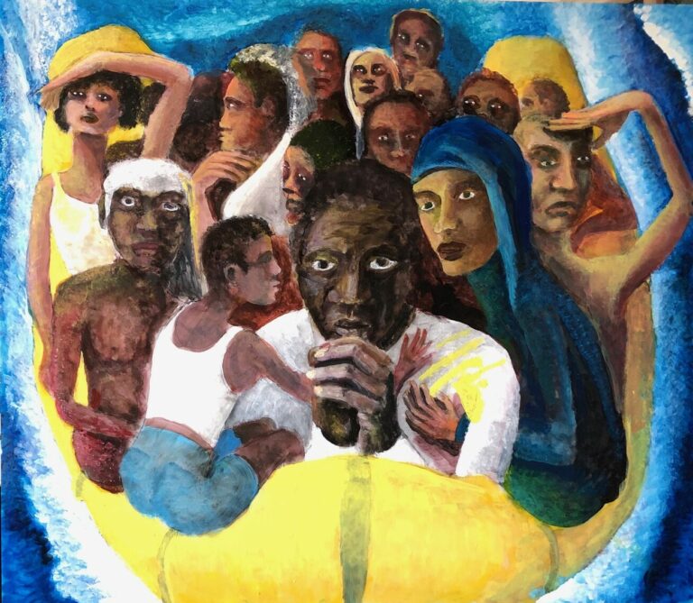 Dio dei bianchi aiutaci (80x80 cm)