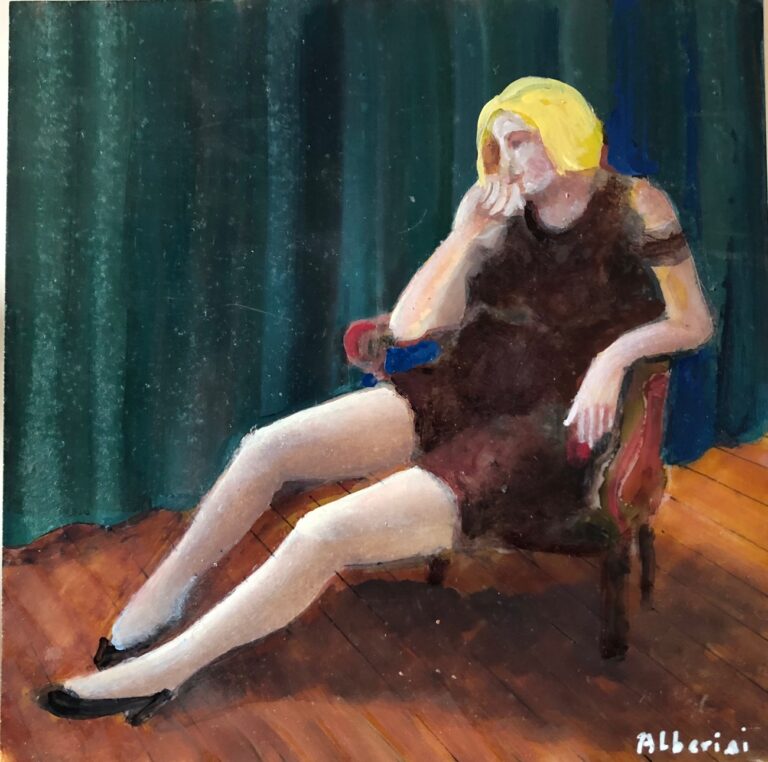 La commedia é finita (cm 30x30)